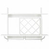 Wall Mount Wine Rack Organizer with Glass Holder