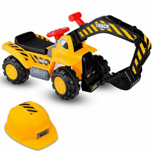 Kids Toddler Ride on Excavator Digger Truck Scooter