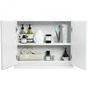 Wall Mounted Bathroom Cabinet Double Mirror Door Shelf