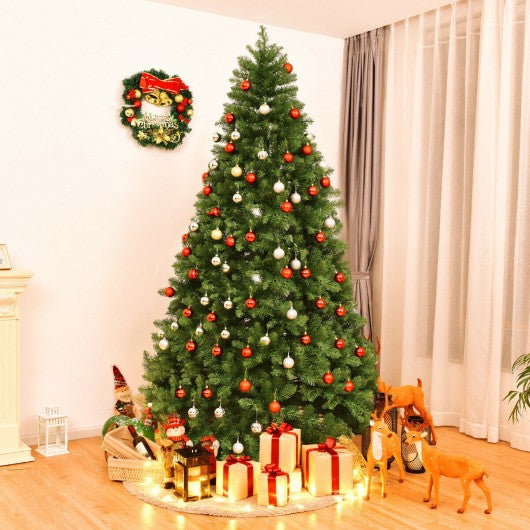 PreLit Artificial PVC Christmas Tree with LED Lights & Stand