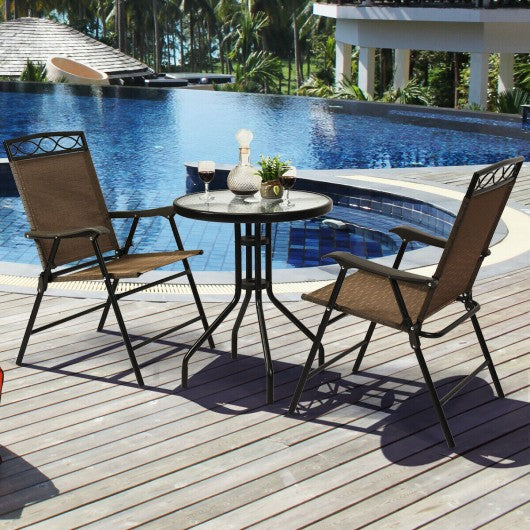 3Pcs Patio Pub Dining Set