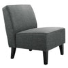 Contemporary Decor Solid Armless Accent Chair