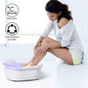 4 Rollers Bubble Heating Foot Spa Massager