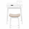 Vanity Dressing Table Set Flip Mirror Desk Furniture Stool