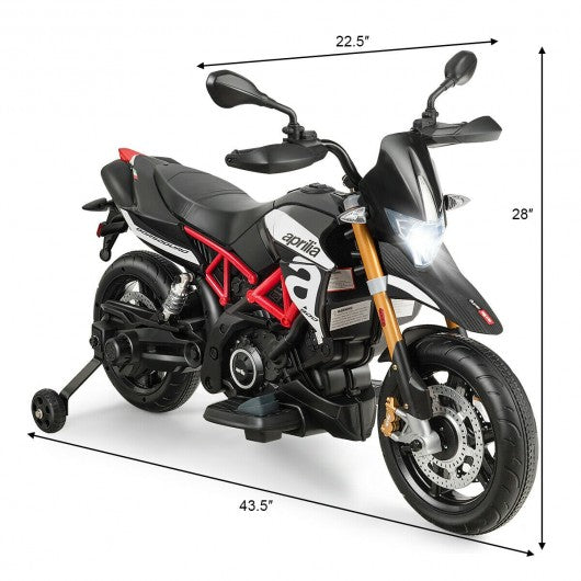 Aprilia Licensed 12V Kids Ride-On Motorcycle