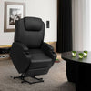 Electric Lift Power Recliner Heated Vibration Massage Chair-Black