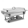 4-Pack of Full Size Tray 8 Quart Stainless Steel Chafer for Buffet