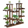 6 Tier Wood Plant Stand Flower Shelf Rack Holder