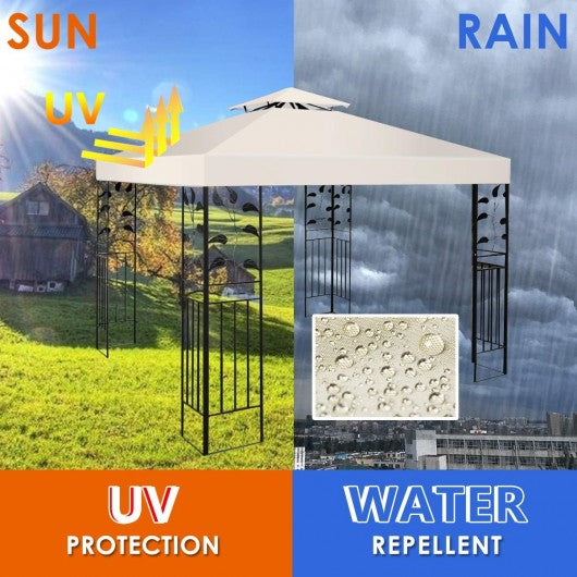 10' x 10' 2-Tier 3 Colors Patio Canopy Top Replacement Cover