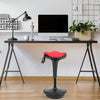 Adjustable Swivel Sitting Balance Wobble Stool Standing Desk Chair-Red