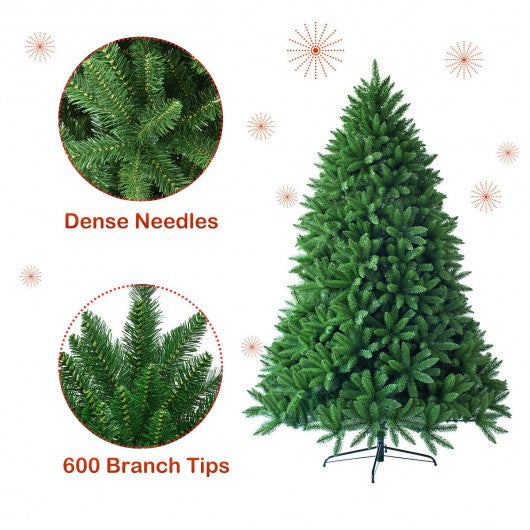 5 Ft Artificial Christmas Fir Tree with 600 Branch Tips
