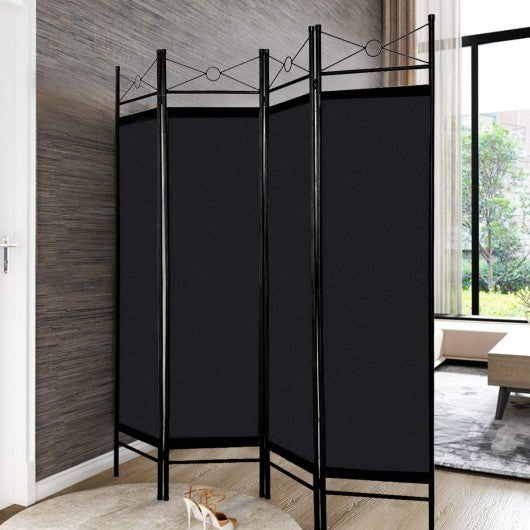 4 Panels Metal Frame Room Private Folding Screen