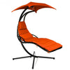 Hanging Stand Chaise Lounger Swing Chair w/ Pillow