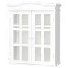 Wall-Mount Bathroom Double Doors Shelved Storage Cabinet