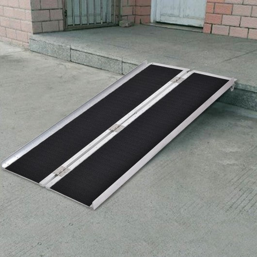 5' Portable Aluminum Non-skid Wheelchair Ramp