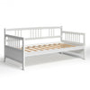 Twin Size Wooden Slats Daybed Bed with Rails