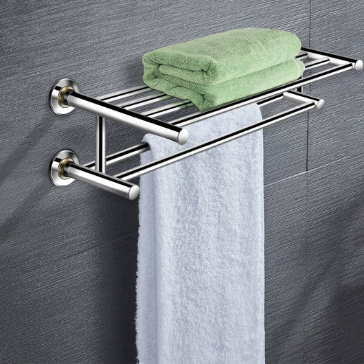 Wall Mounted Stainless Steel Towel Storage Rack