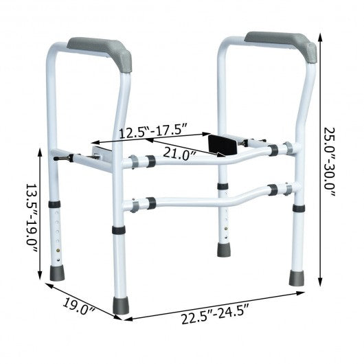 Steel Safety Toilet Rail with Created Fixable Clamp