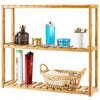 Multifunctional 3 Bamboo Adjustable Utility Storage Stand Rack