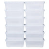 Sturdy Plastic Latch Stack Storage Tubs Box