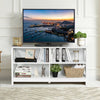 Wooden TV Stand Entertainment Media Center -White