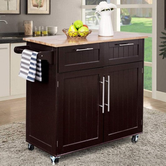 Heavy Duty Utility Modern Rolling Kitchen Cabinet Cart