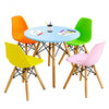 5 Piece Kids Colorful Set with 4 Armless Chairs