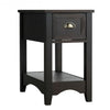 Contemporary Chair Side End Table Compact Table with Drawer Nightstand