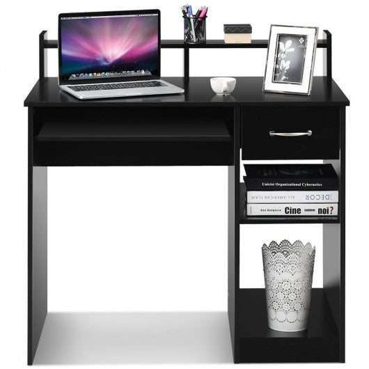 Home Office Study PC Laptop Computer Desk with Drawer