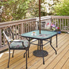 Outdoor Patio Square Glass Dining Table