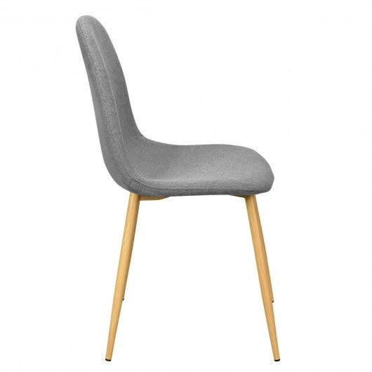 Set of 2 Gray Accent Dining Chairs