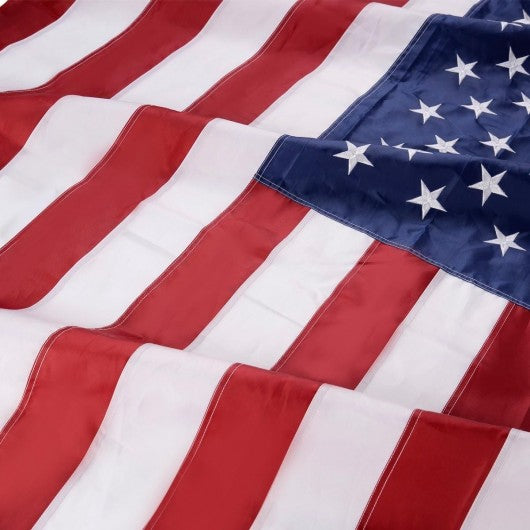 3' x 5' US American Embroidered Flag