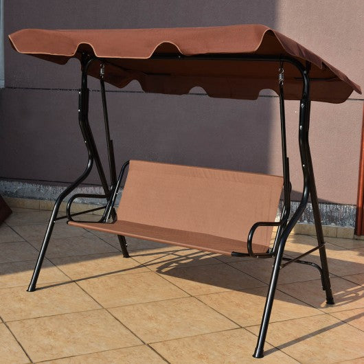 3 Seats Patio Canopy Swing