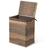 Removable Liner Bag Synthetic Rattan Basket Handwoven Laundry Hamper