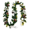 9ft Pre-Lit Artificial Christmas Garland with LED Lights