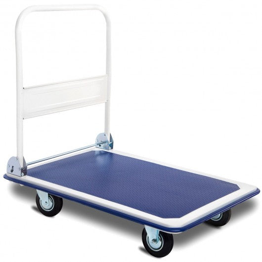 660lbs Folding Platform Cart Dolly Hand Truck