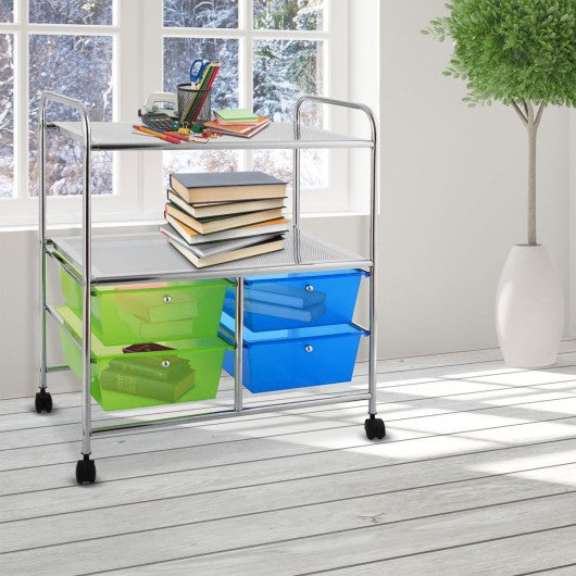 4 Drawers Rolling Storage Cart