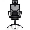 High Back Office Recliner Chair with Adjustable Headrest and Footrest