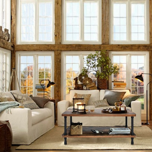 Industrial Rustic Accent Coffee Table