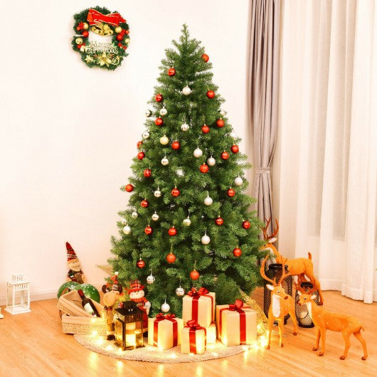 PreLit Artificial PVC Christmas Tree with LED Lights & Stand