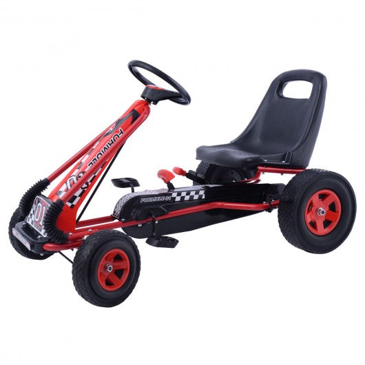 4 Wheels Kids Ride On Pedal Powered Bike Go Kart Racer Car Outdoor Play Toy