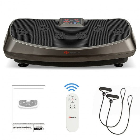 Vibration Plate Exercise Machine with Loop Bands Home