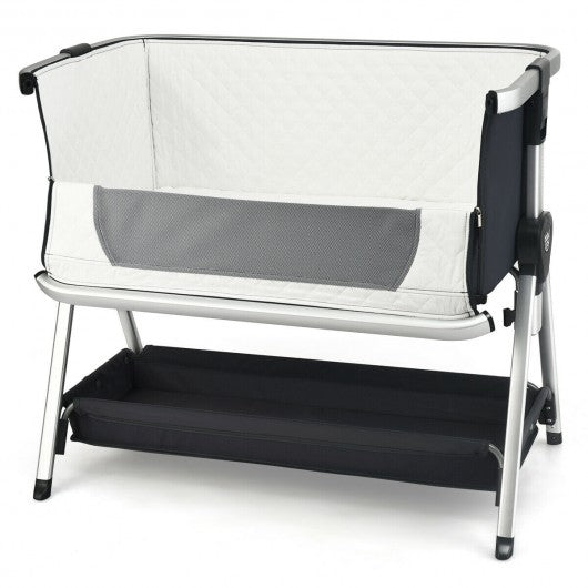 Breathable Baby Bed Side Crib  Adjustable Sleeper Bedside Bassinet