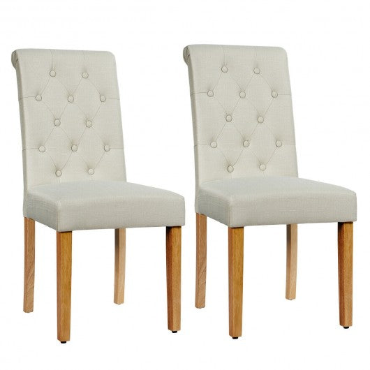 Set of 2 Tufted Dining Chair