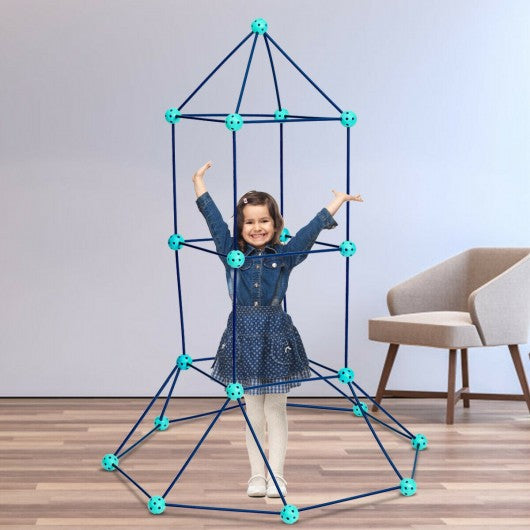 81 Pieces Kids Crazy Construction Fort Building Kit 