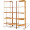 Multifunctional Bamboo Shelf Flower Plant Display Stand