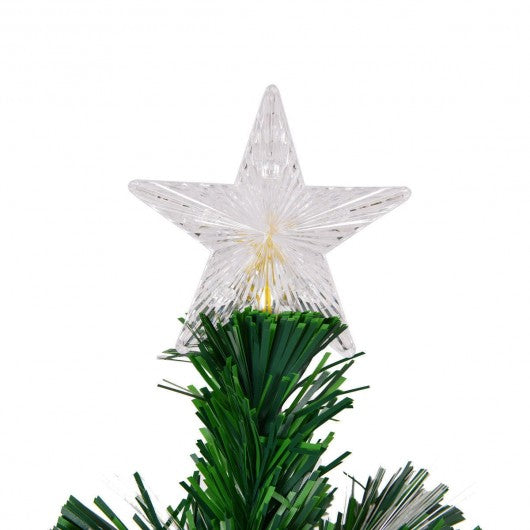 5' / 6' / 7' Multicolor LED Fiber Optic Artificial Christmas Tree