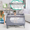 Foldable Baby Playard with Changing Station