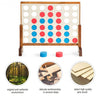 Wooden 4 in a Row Game Toy For Adults Kids with Carrying bag