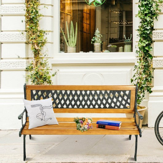 Outdoor Cast Iron Patio Bench